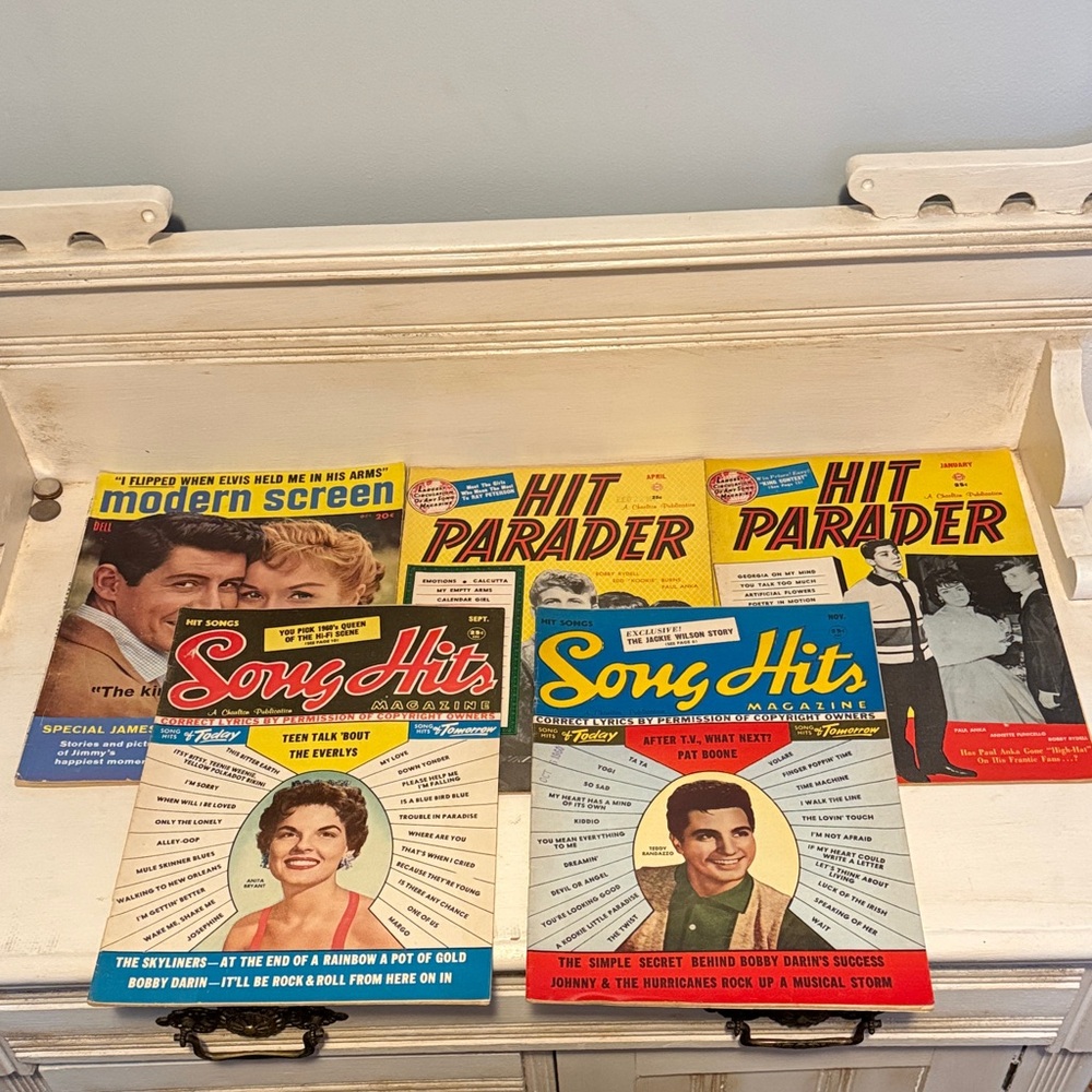 Vintage Music Magazine Collection - Multicolor 1950’s 1960’s lot song hits